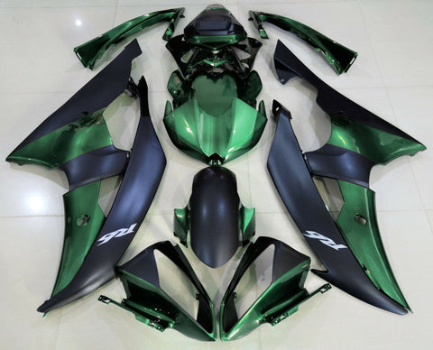 Yamaha YZF-R6 (2008-2016) Dark Green & Matte Black Fairings