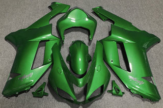 Fairings | Kawasaki Ninja ZX6R 636 (2007-2008) Green, Chrome