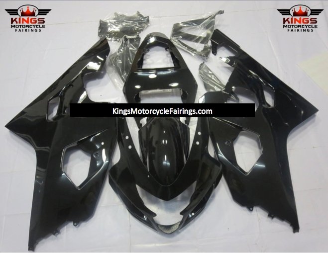 Gloss Black Fairing Kit for a 2004 & 2005 Suzuki GSX-R750 motorcycle