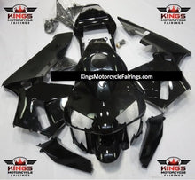 Gloss Black and Matte Black Fairing Kit for a 2003, 2004 Honda CBR600RR motorcycle