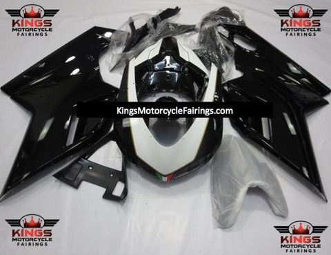 Ducati 848 (2007-2014) Black, White & Gold Fairings