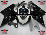Black, White and Gold Fairing Kit for a 2007, 2008, 2009, 2010, 2011 & 2012 Ducati 1198 motorcycle