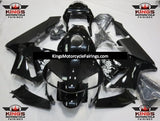 Black and White Special Design Fairing Kit for a 2003 and 2004 Honda CBR600RR motorcycle