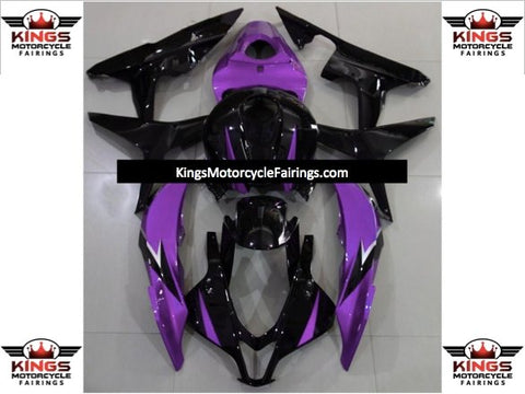 Honda CBR600RR (2007-2008) Black, Purple & Silver Fairings