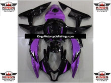 Black, Purple and Silver Fairing Kit for a 2007 and 2008 Honda CBR600RR motorcycle