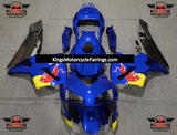 Blue RedBull Fairing Kit for a 2003 and 2004 Honda CBR600RR motorcycle