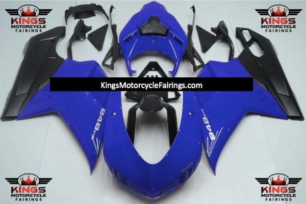 Ducati 848 (2007-2014) Blue & Matte Black Fairings