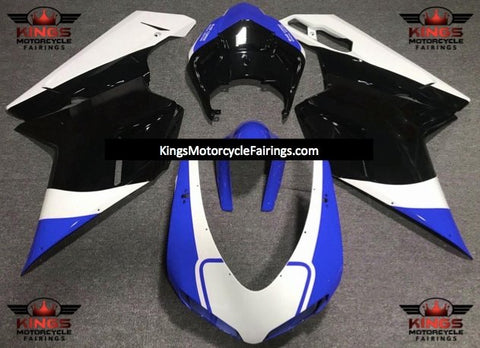 Ducati 1198 (2007-2012) Blue, White & Black Fairings