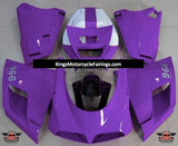 Purple and White Fairing Kit for a 2002 & 2003 Ducati 998 motorcycle
