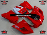 Red, White and Black Fairing Kit for a 2002 & 2003 Ducati 998 motorcycle