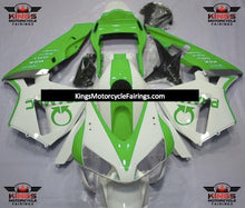 White and Green Pramac Fairing Kit for a 2003 and 2004 Honda CBR600RR motorcycle
