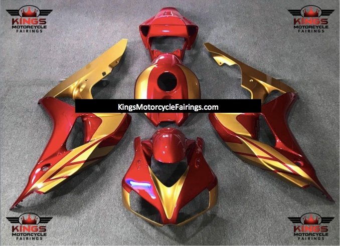 Honda CBR1000RR (2006-2007) Gold & Red Fairings