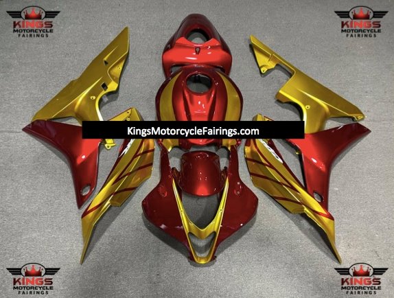 Honda CBR600RR (2007-2008) Gold & Red Fairings