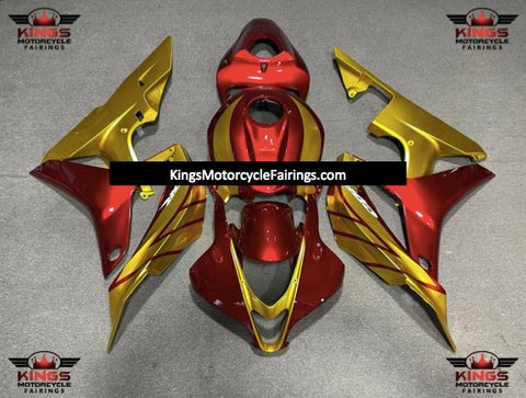 Honda CBR600RR (2007-2008) Gold & Red Fairings