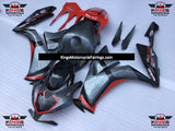 Gray, Red and Black Fairing Kit for a 2012, 2013, 2014, 2015 & 2016 Honda CBR1000RR motorcycle