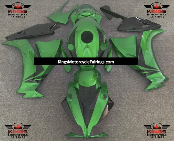 Green and Black Fairing Kit for a 2012, 2013, 2014, 2015 & 2016 Honda CBR1000RR motorcycle