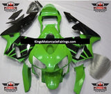 Green and Black Fairing Kit for a 2003 and 2004 Honda CBR600RR motorcycle