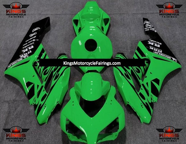 Honda CBR1000RR (2004-2005) Green & Black Tribal Fairings