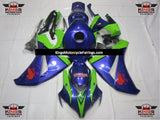 Green and Blue Fairing Kit for a 2008, 2009, 2010 & 2011 Honda CBR1000RR motorcycle