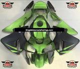 Green and Matte Black Fairing Kit for a 2003 and 2004 Honda CBR600RR motorcycle