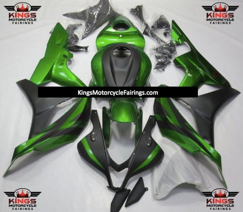 Honda CBR600RR (2007-2008) Green & Matte Black Fairings