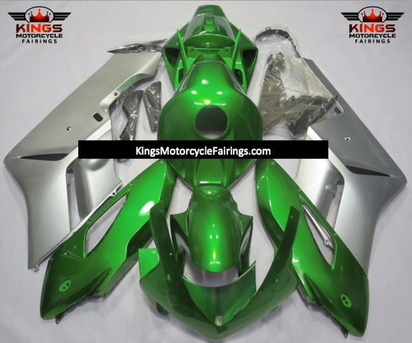 Honda CBR1000RR (2004-2005) Green & Silver Fairings