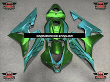 Green and Turquoise Blue Fairing Kit for a 2007 and 2008 Honda CBR600RR motorcycle