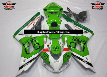 Honda CBR1000RR (2006-2007) Green, White GO Fairings