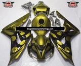 Green Olive and Black Tribal Fairing Kit for a 2006 & 2007 Honda CBR1000RR motorcycle