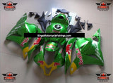 Green Redbull Fairing Kit for a 2009, 2010, 2011 & 2012 Honda CBR600RR motorcycle