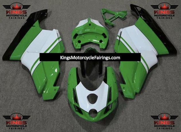 Ducati 999 (2005-2006) Green, White & Black Fairings