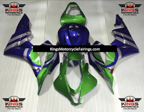 Honda CBR600RR (2007-2008) Green, Blue & Silver Captain America Fairings