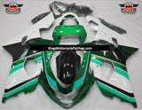 Suzuki GSXR600 (2004-2005) Green, Dark Green, White & Light Green Fairings
