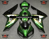 Green, Gold and Black Anime Fairing Kit for a 2006 & 2007 Honda CBR1000RR motorcycle