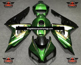 Green, Gold and Black Anime Fairing Kit for a 2006 & 2007 Honda CBR1000RR motorcycle