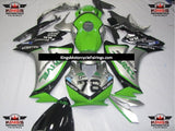 Green, Silver and Black Fairing Kit for a 2012, 2013, 2014, 2015 & 2016 Honda CBR1000RR motorcycle