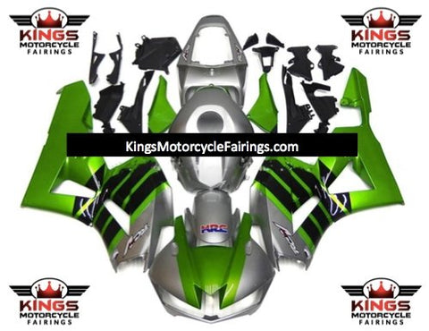 Honda CBR600RR (2013-2021) Green, Silver & Black Fairings