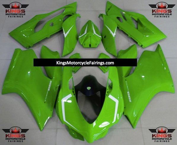 Ducati 899 (2011-2014) Green & White Fairings