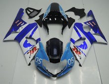 Suzuki GSXR1000 (2000-2002) White, Blue, Black and Light Blue #05 Fairings