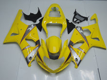 Suzuki GSXR1000 (2000-2002) Yellow, Silver, White & Red Fairings