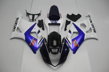 White, Dark Blue, Black, Red and Blue Fairing Kit for a 2003 & 2004 Suzuki GSX-R1000 motorcycle