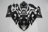 Matte Black, Gloss Black and Silver Fairing Kit for a 2005 & 2006 Suzuki GSX-R1000 motorcycle