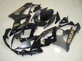 Suzuki GSXR1000 (2005-2006) Matte Black, Gloss Black & Gold Fairings
