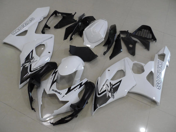 Suzuki GSXR1000 (2005-2006) White, Black & Gray Fairings