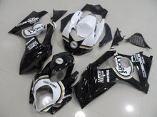 Black and White Lucky Strike Fairing Kit for a 2007 & 2008 Suzuki GSX-R1000 motorcyc