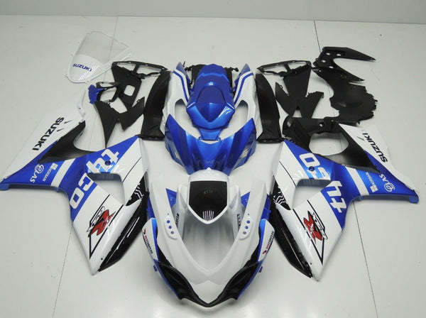 Suzuki GSXR1000 (2009-2016) White, Blue & Black Tyco Fairings