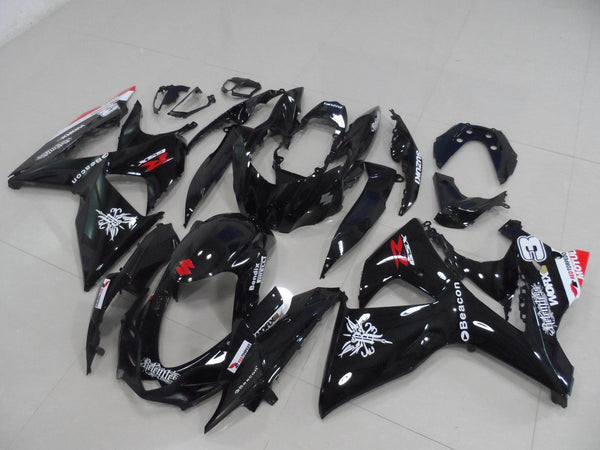 Suzuki GSXR1000 (2009-2016) Black, Red & White Beacon Fairings