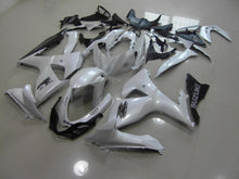 Pearl White, Black and Chrome Fairing Kit for a 2009, 2010, 2011, 2012, 2013, 2014, 2015 & 2016 Suzuki GSX-R1000 motorcycle