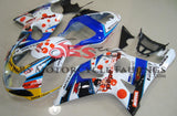 Suzuki GSXR1000 (2000-2002) White, Blue & Red Pepe Phone Fairings
