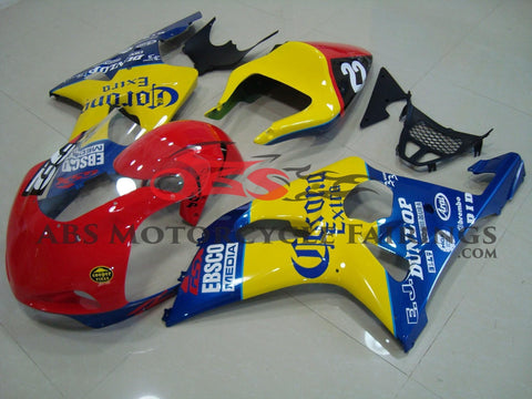 Suzuki GSXR1000 (2000-2002) Red, Yellow & Blue Corona Race Fairings